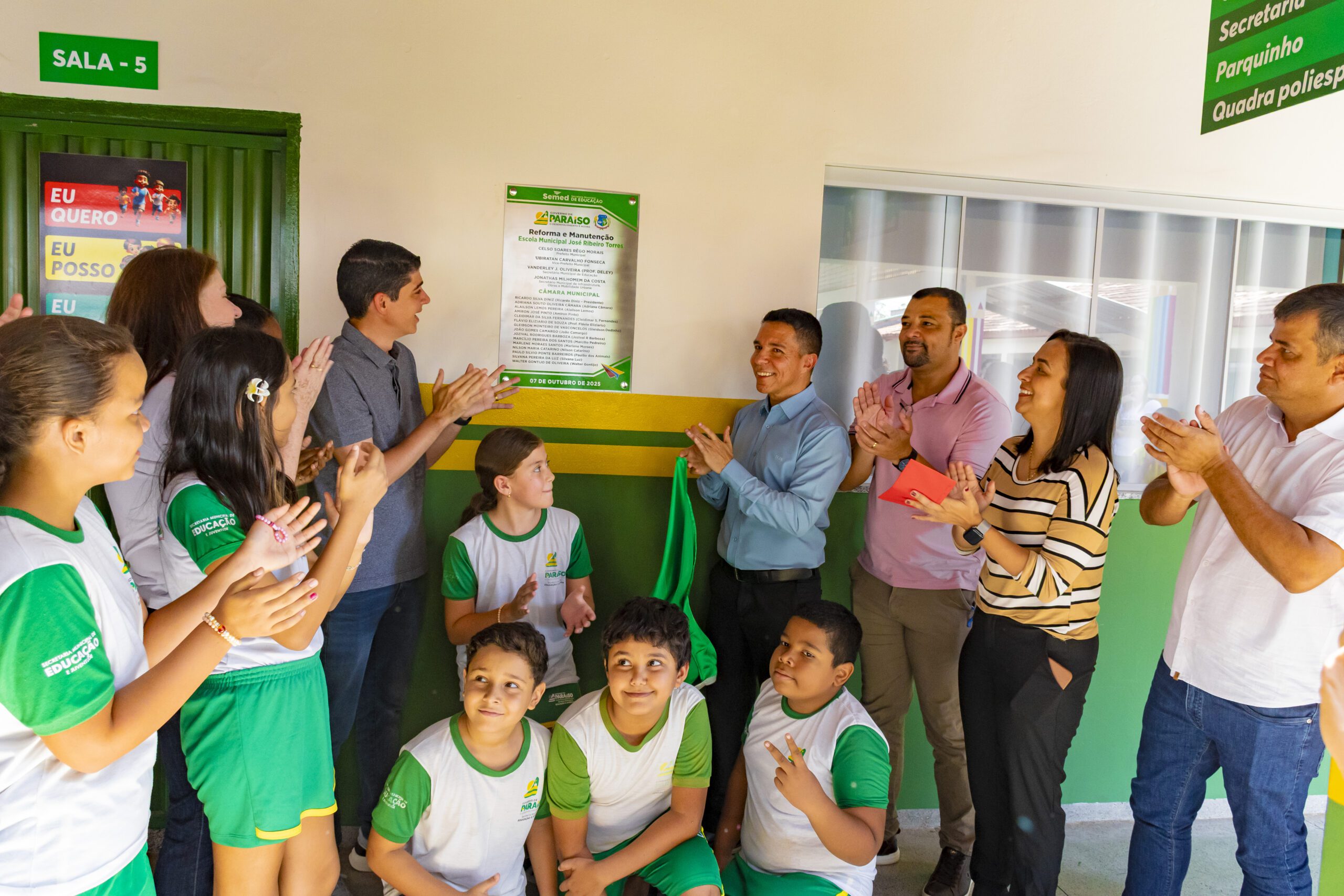 Mais conforto e aprendizado: Prefeitura de Paraíso entrega reforma da Escola José Ribeiro Torres