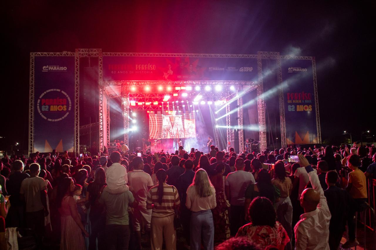 Show de Maria Marçal abre programação de aniversário e celebra o Dia do Evangélico em Paraíso do Tocantins