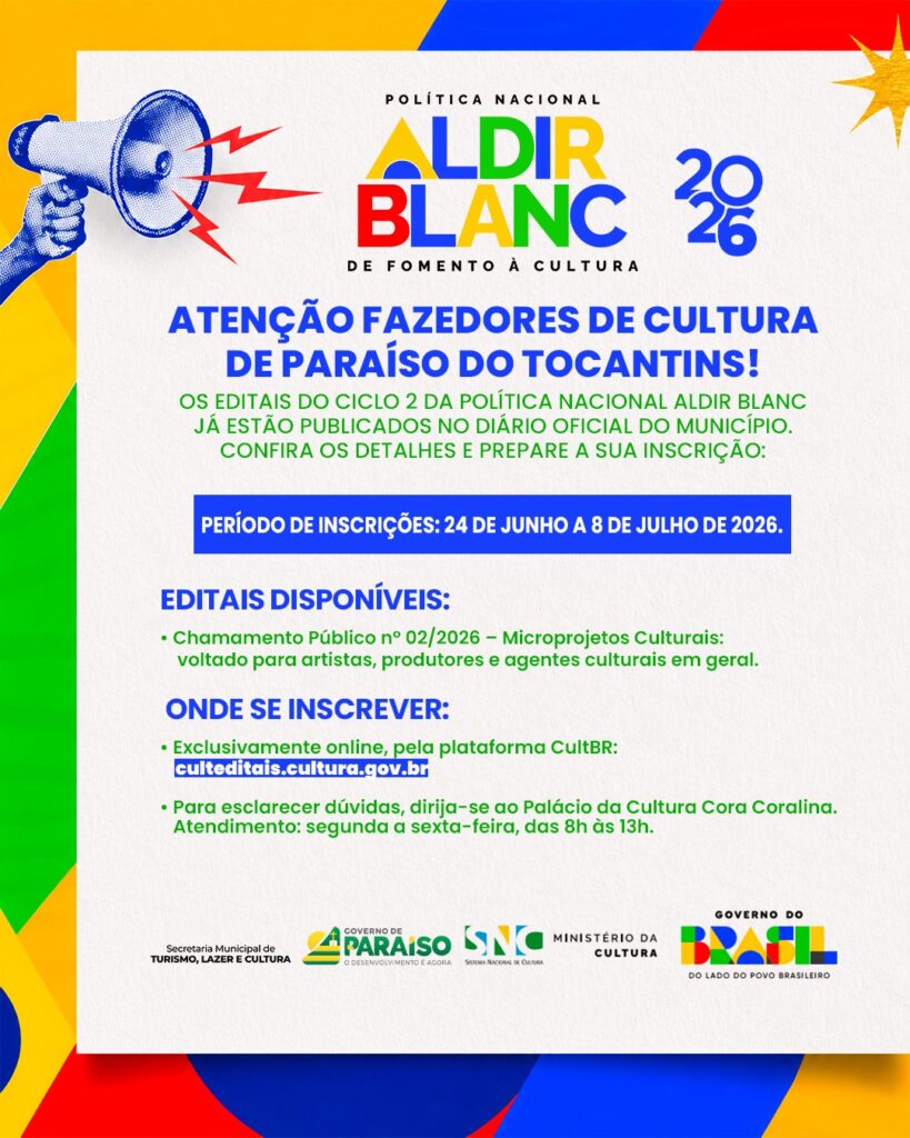 Foto: Reprodução/Prefeitura de Paraíso - TO